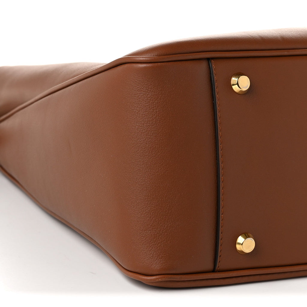 Natural Smooth Calfskin Medium Rodeo Hobo New Tan