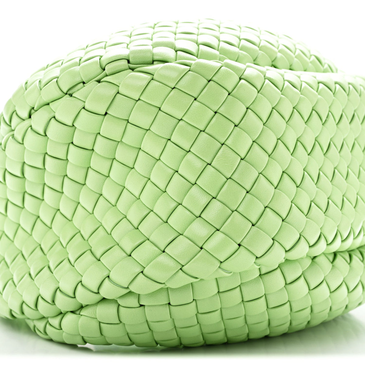 Lambskin Intrecciato Padded Mini Jodie Pistachio