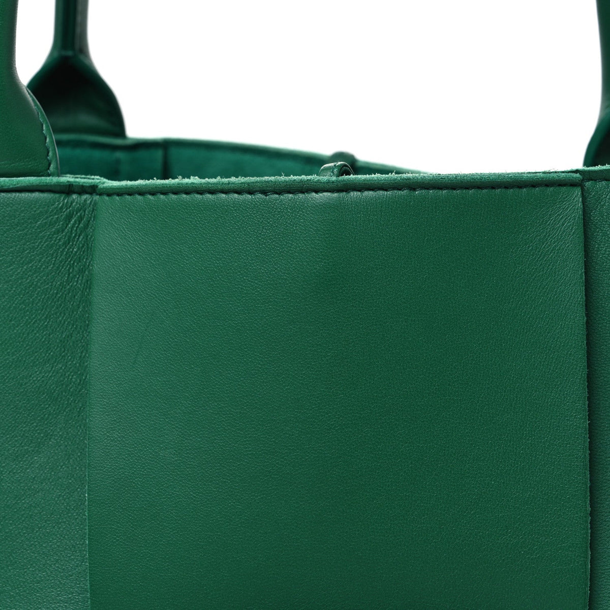 Nappa Maxi Intrecciato Medium Arco Tote Racing Green