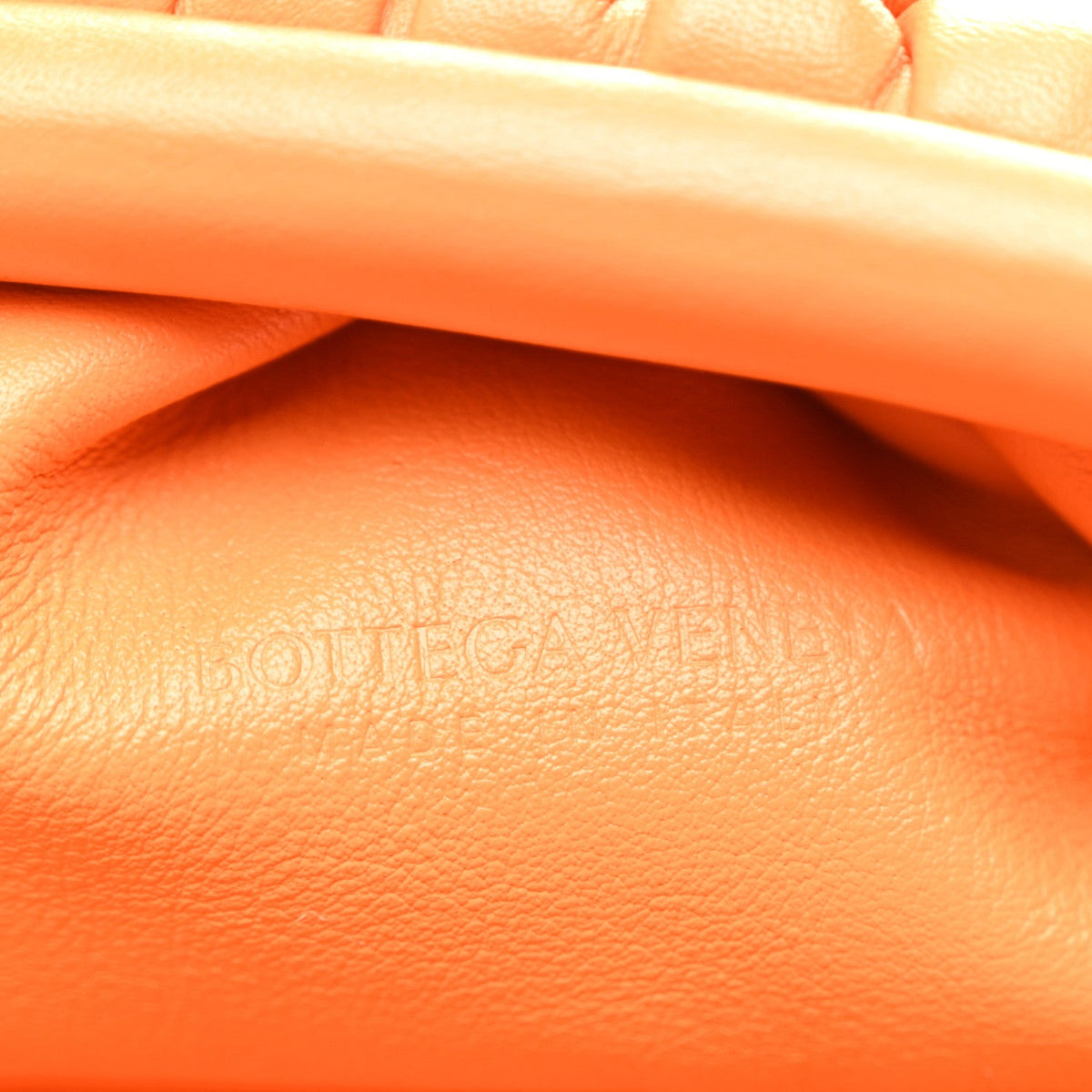 Butter Calfskin The Mini Pouch Light Orange