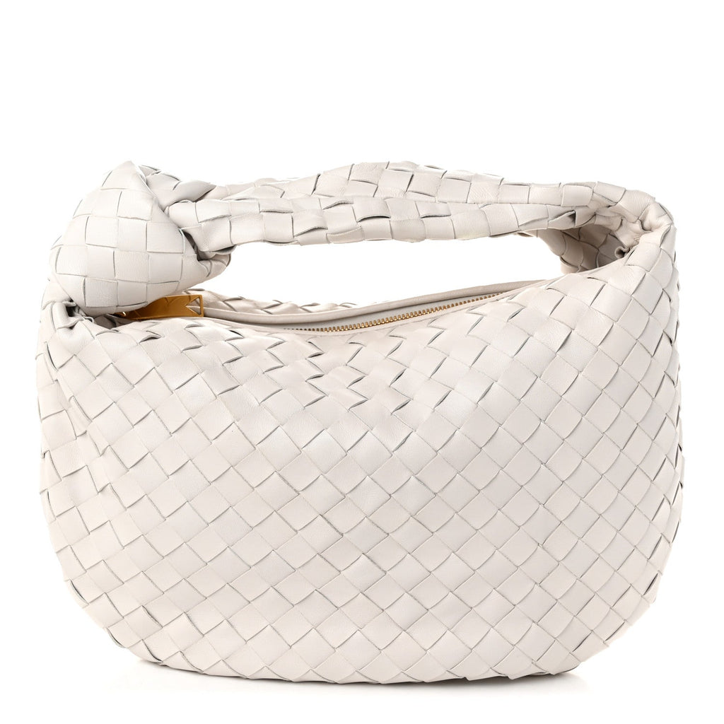 Nappa Intrecciato Teen Jodie Hobo White