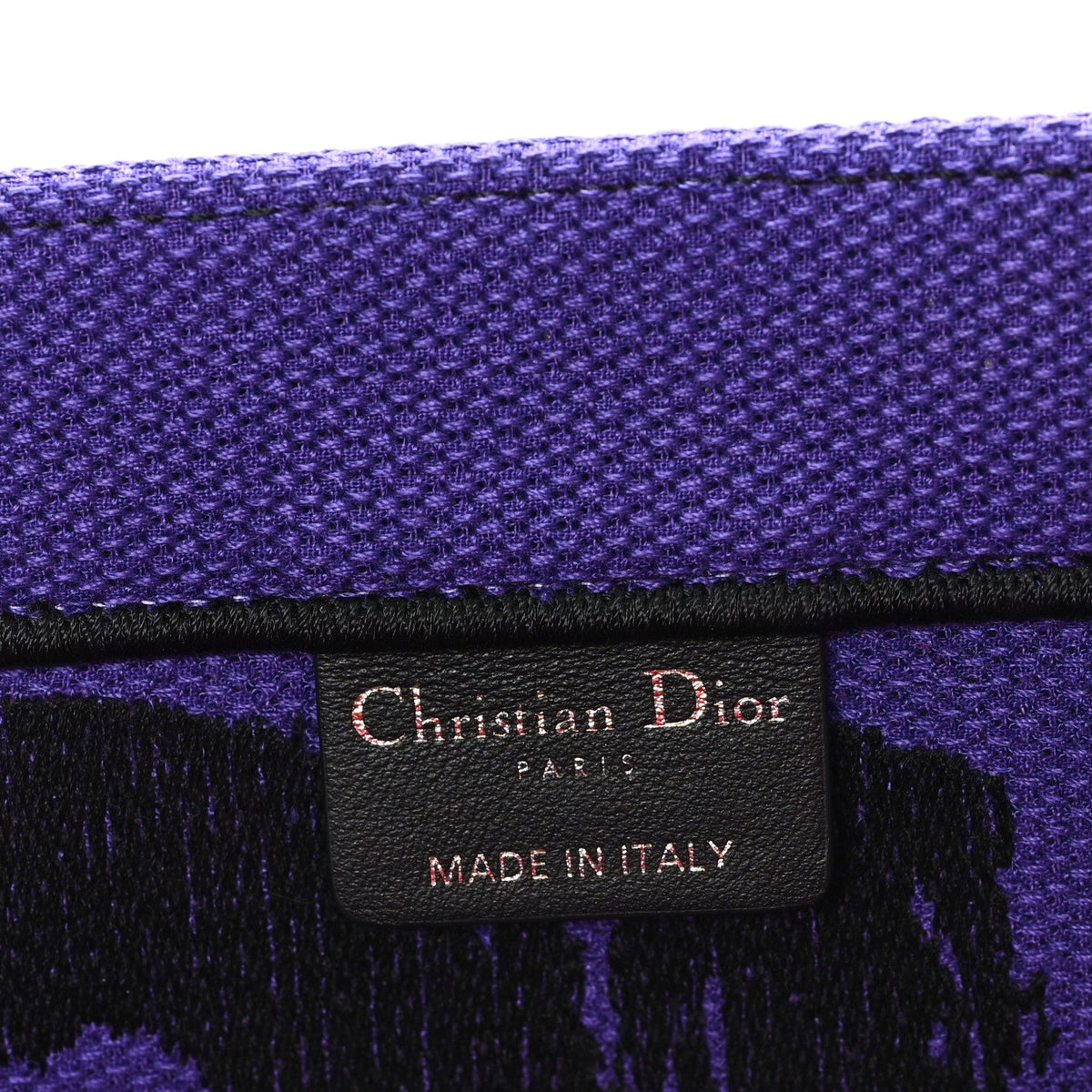Canvas Embroidered Large Miss Dior Graffiti Book Tote Fuchsia Purple