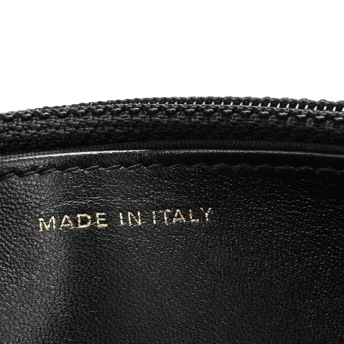 Calfskin Once Upon A Time Wallet on Chain WOC Black