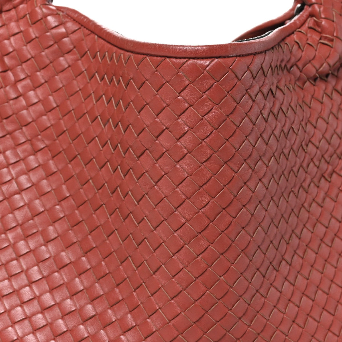 Nappa Intrecciato Large Veneta Hobo Brique
