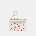 Coach Outlet Mini Skinny Id Case With Cherry Print