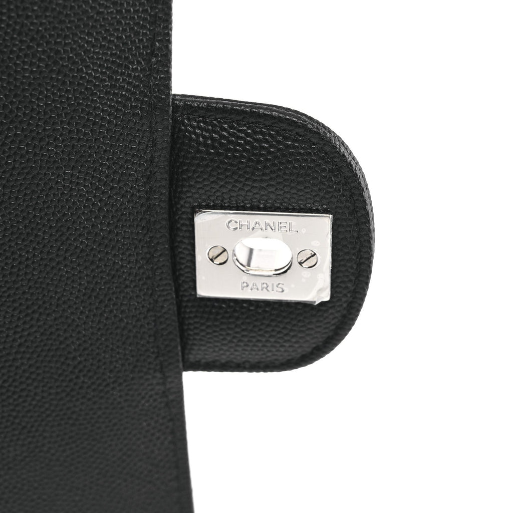Caviar Quilted Mini Rectangular Flap Black