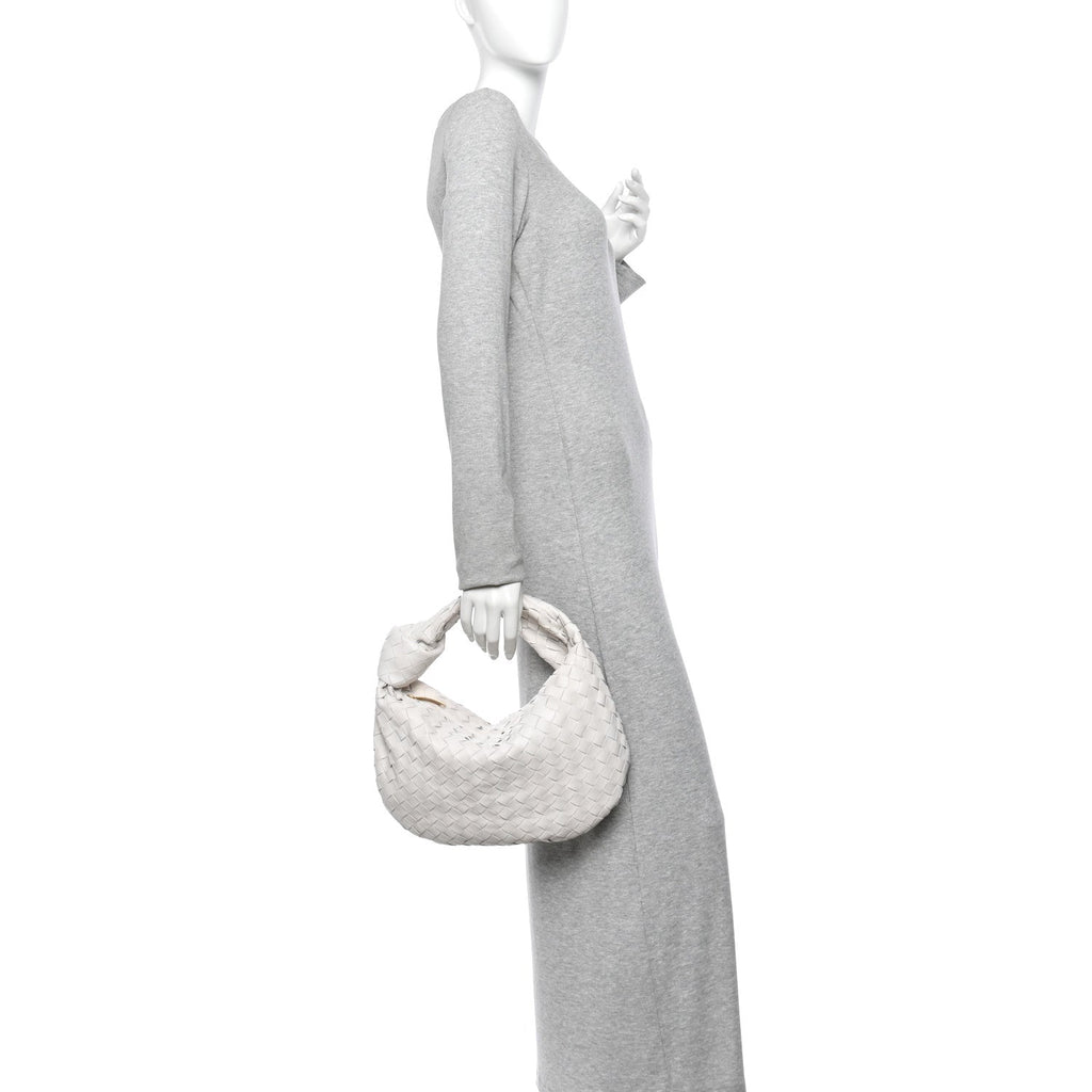 Nappa Intrecciato Teen Jodie Hobo White