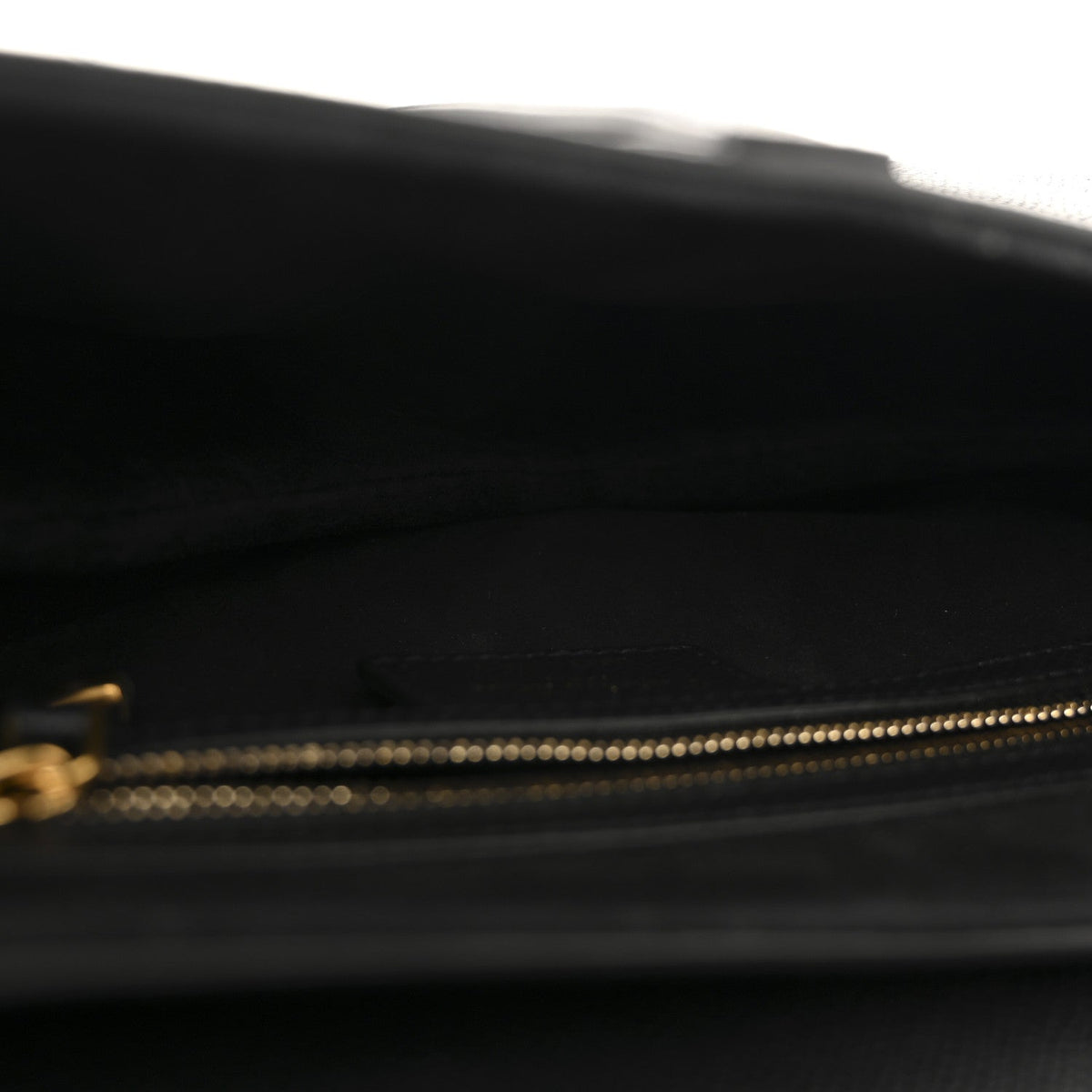 Grained Calfskin Saddle Bag Black