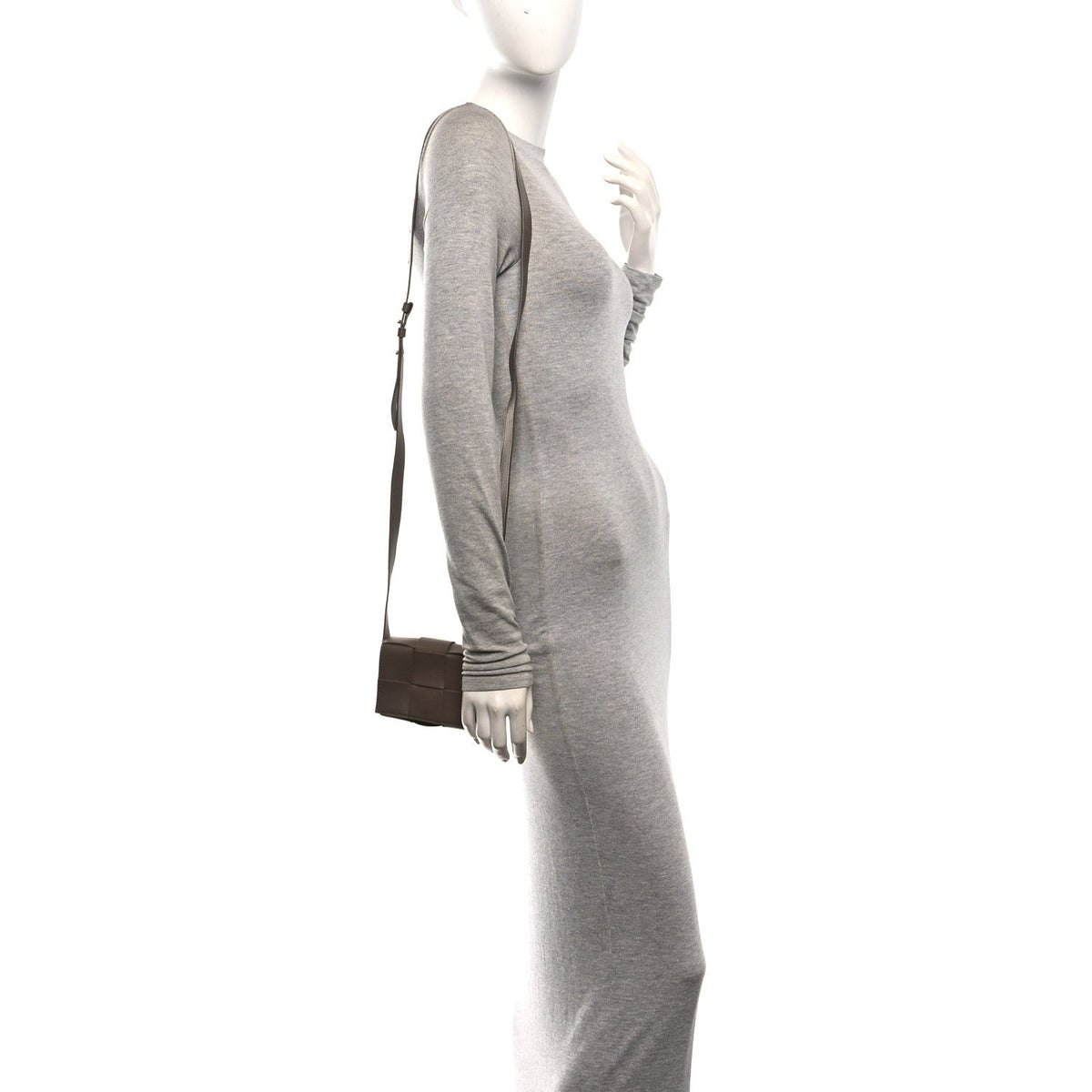 Lambskin Maxi Intrecciato Extra Mini Cassette Crossbody Bag Acorn