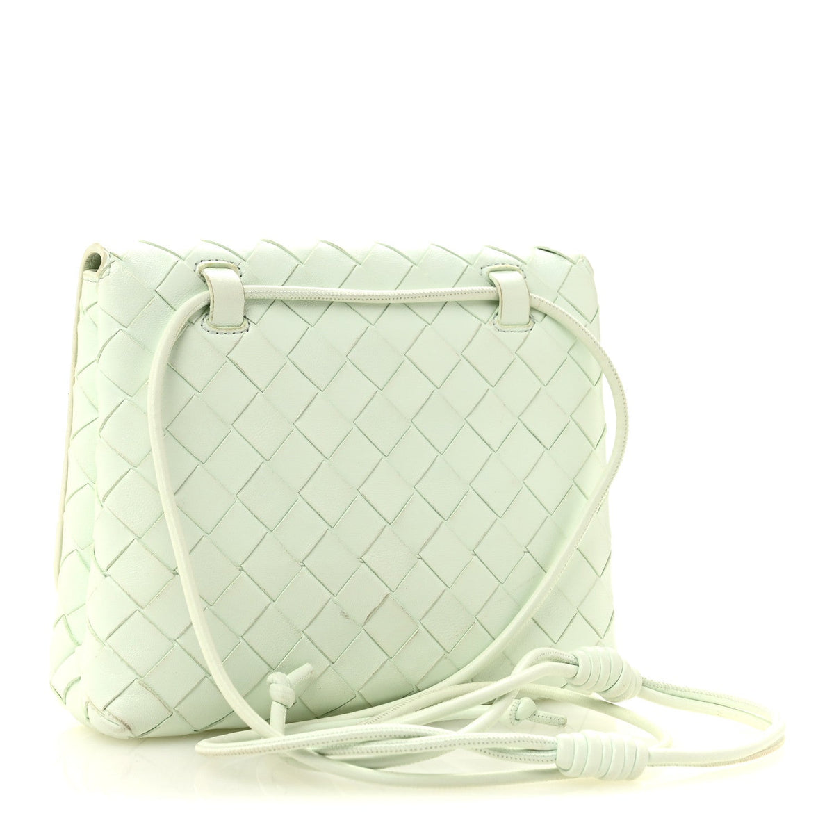 Nappa Intrecciato Mini Crossbody Bag Glacier