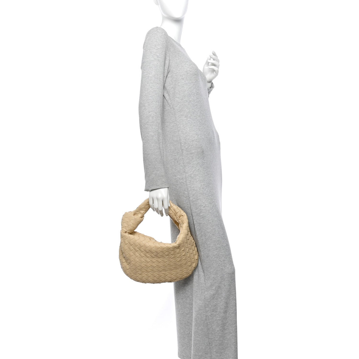 Nappa Intrecciato Teen Jodie Hobo Porridge