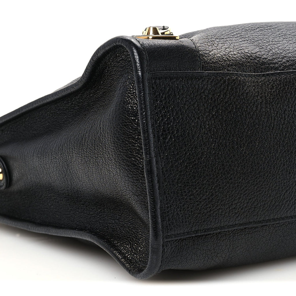 Chevre Gold Metallic Edge Hardware City Black