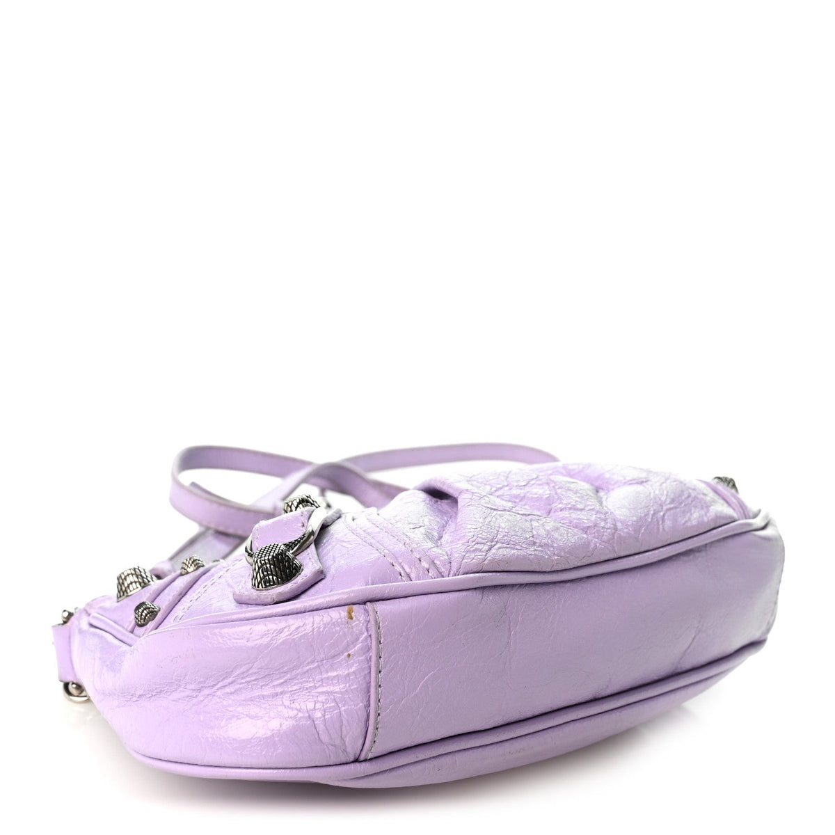 Agneau Arena Le Cagole Mini Purse With Chain Lilac