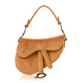 Velvet Crystal Mini Saddle Bag Camello