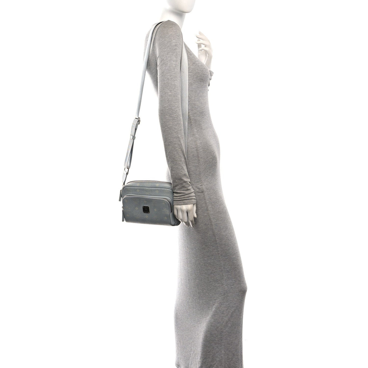 Visetos Monogram Small Aren Crossbody Sky