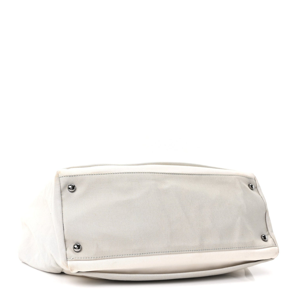 Nylon Quilted 2.55 Reissue Tote White Grey