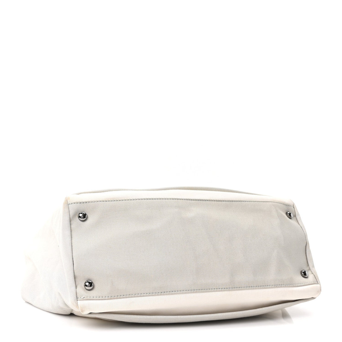 Nylon Quilted 2.55 Reissue Tote White Grey