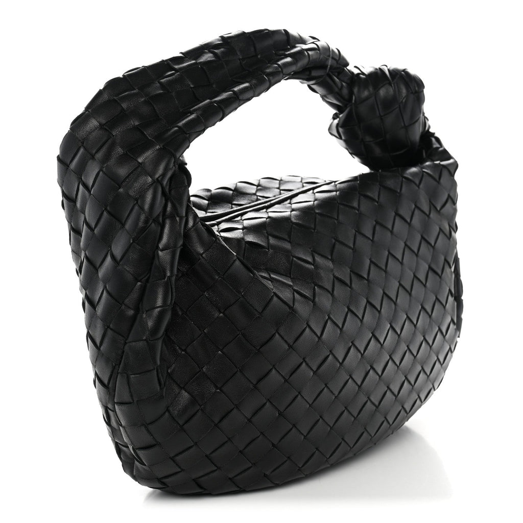 Nappa Intrecciato Teen Jodie Hobo Black