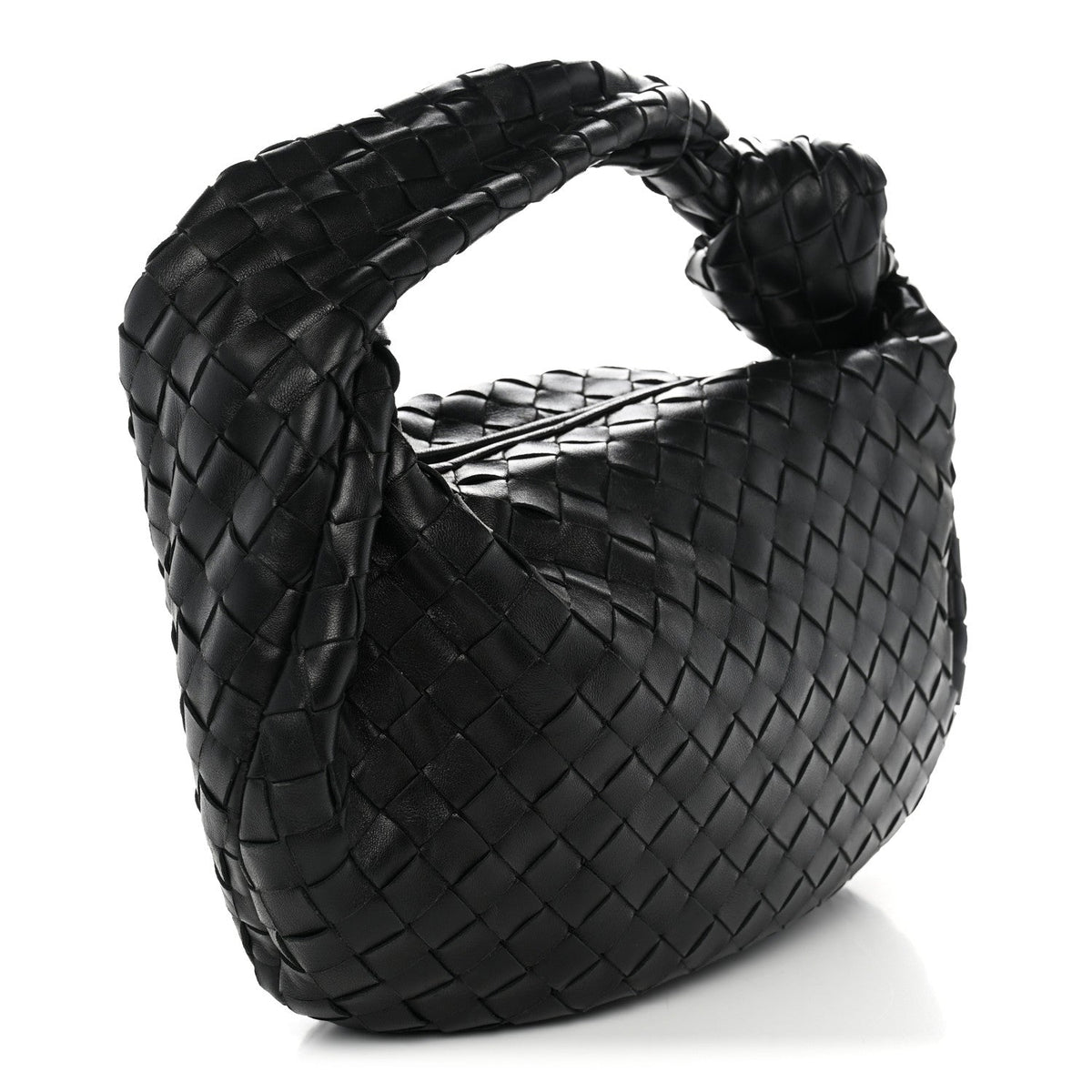 Nappa Intrecciato Teen Jodie Hobo Black