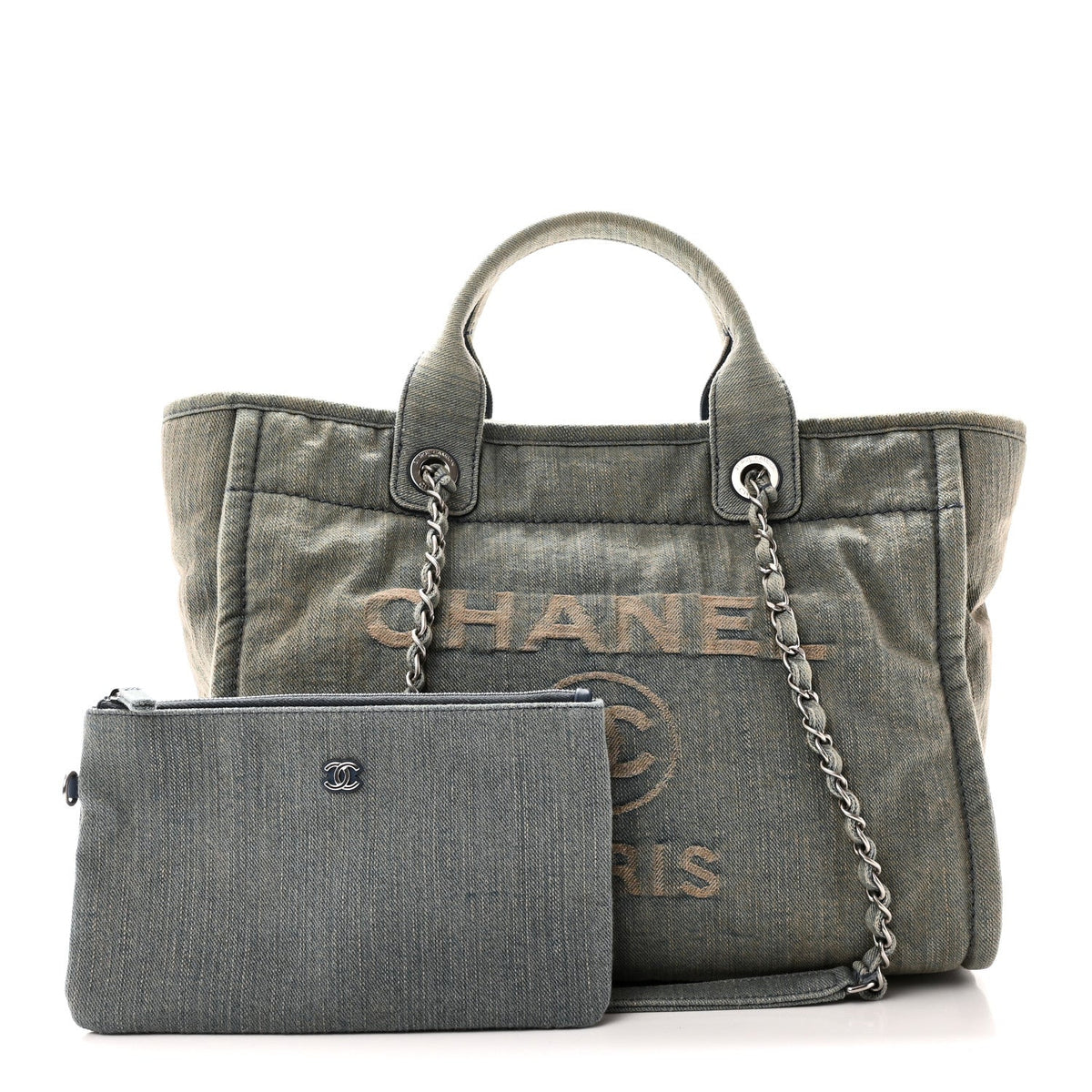 Denim Small Deauville Tote Light Blue