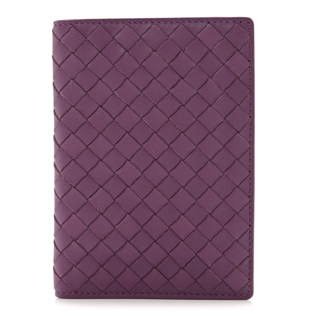Nappa Intrecciato Passport Case Corot