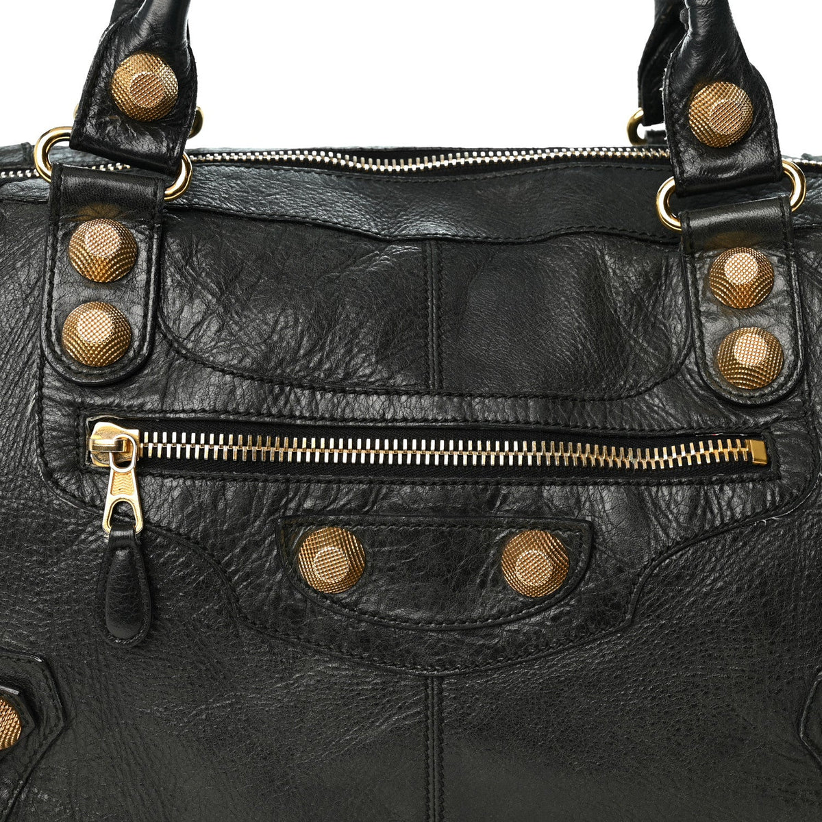 Agneau Giant 21 Gold Hardware Work Black