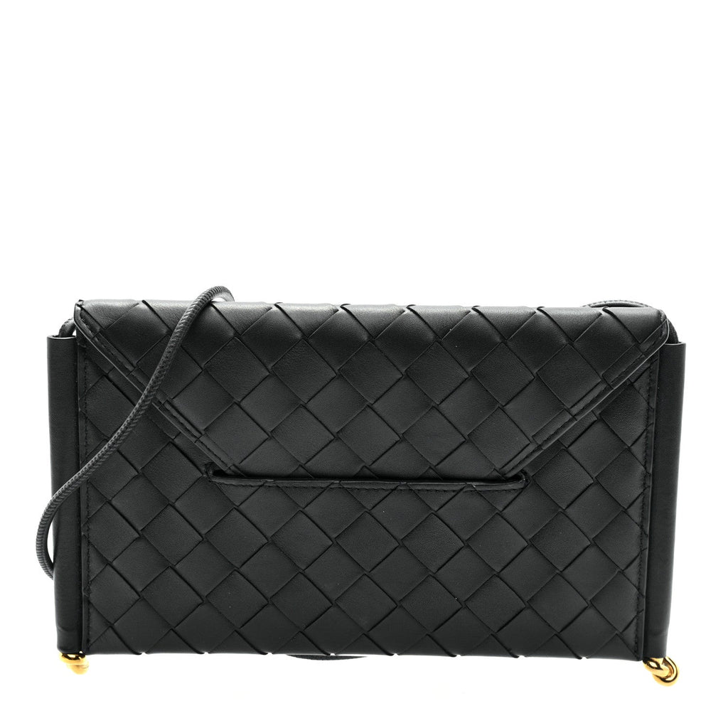 Calfskin Intrecciato Solstice Phone Pouch Nocturnal