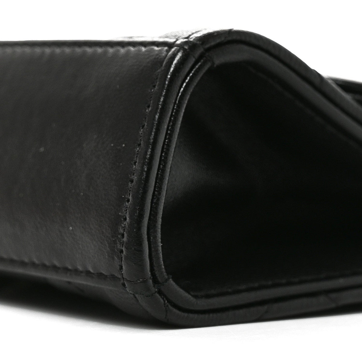 Lambskin Quilted Mini Trendy CC Chain Wallet Black