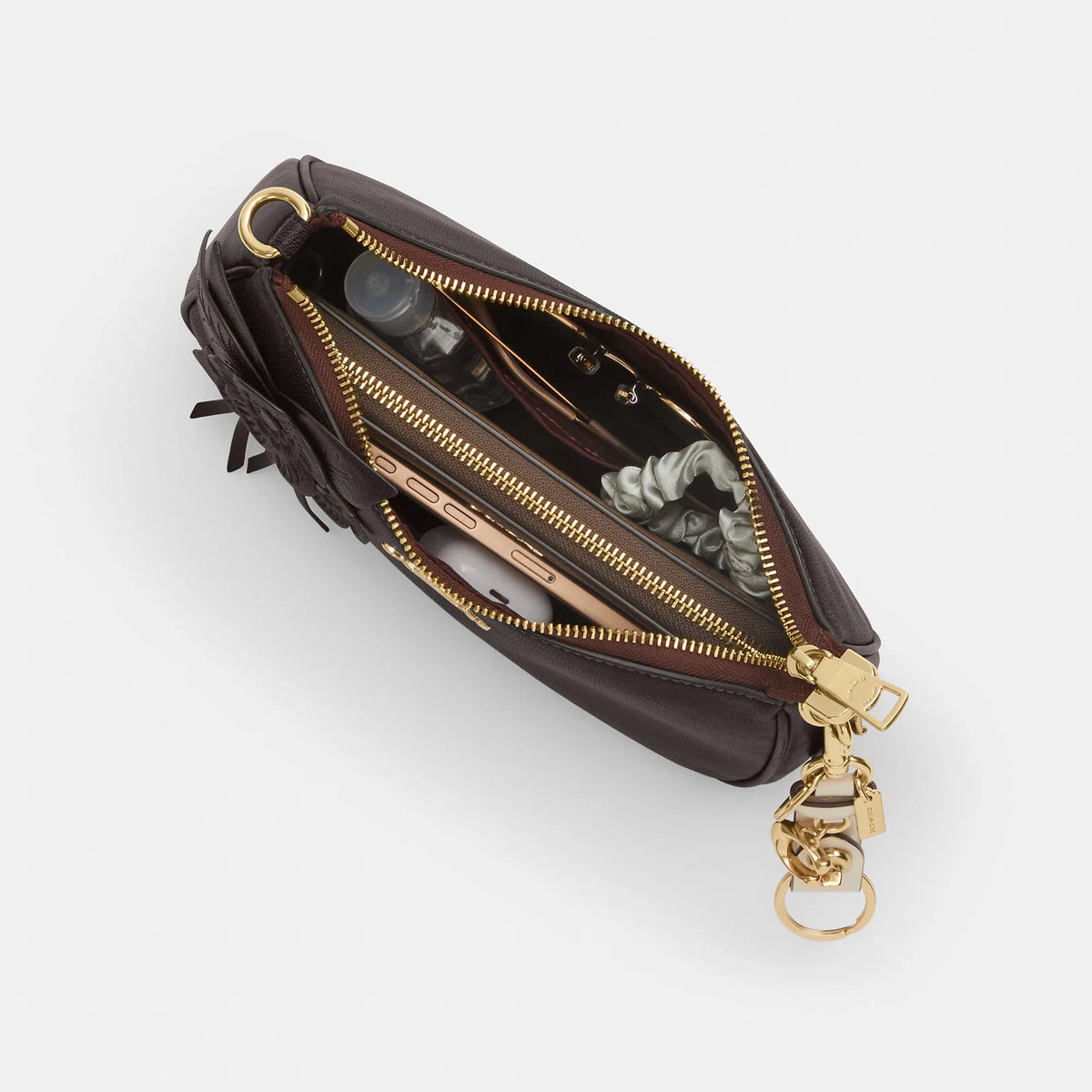 Coach Outlet Teri Shoulder Bag With Floral Applique