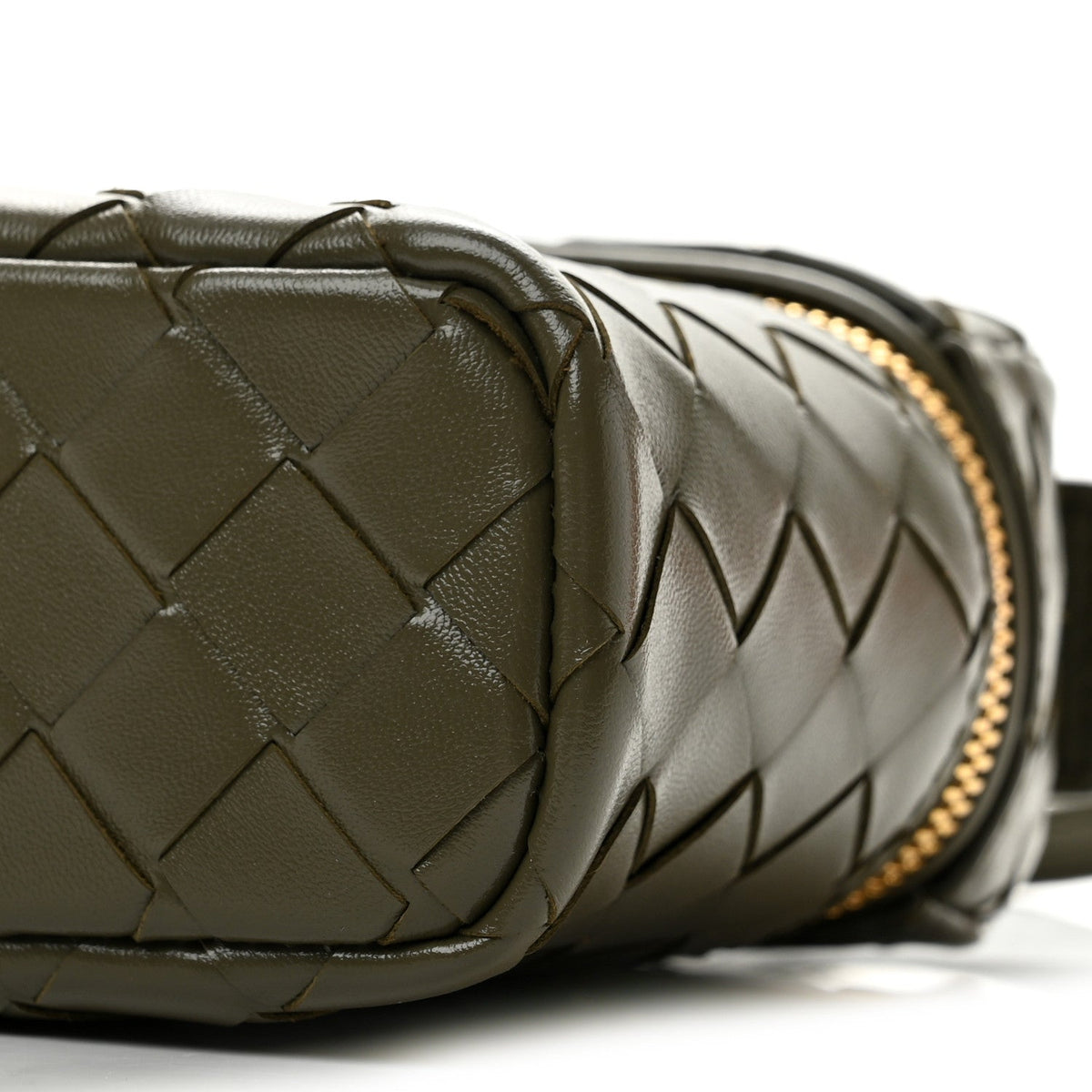 Calfskin Intrecciato Bang Bang Vanity Case Cypress