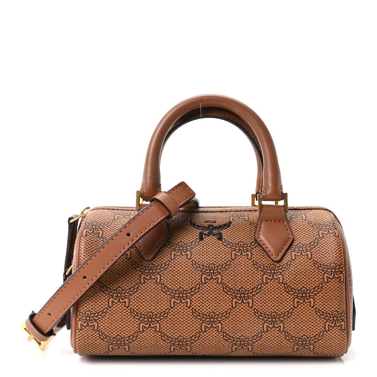 Lauretos Nappa Mini Ella Boston Bag Cognac