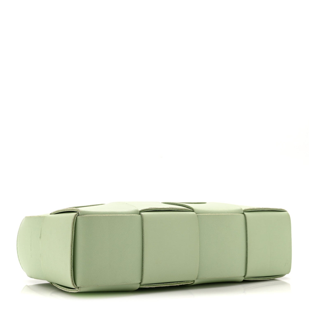 Nappa Maxi Intreccio Mini Arco East West Tote Pistachio