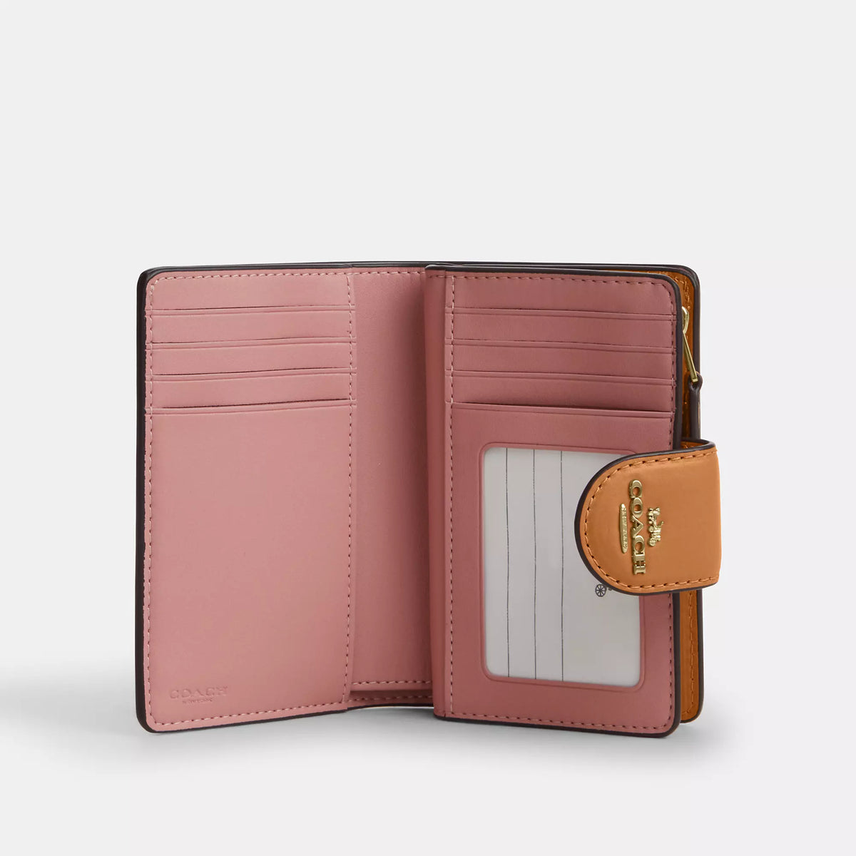 Coach Outlet Medium Corner Zip Wallet In Signature Canvas
