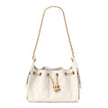 Caviar Quilted Mini Chanel 25 Handbag White