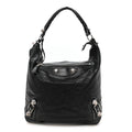 Chevre Giant 21 Silver Hardware Day Hobo Black