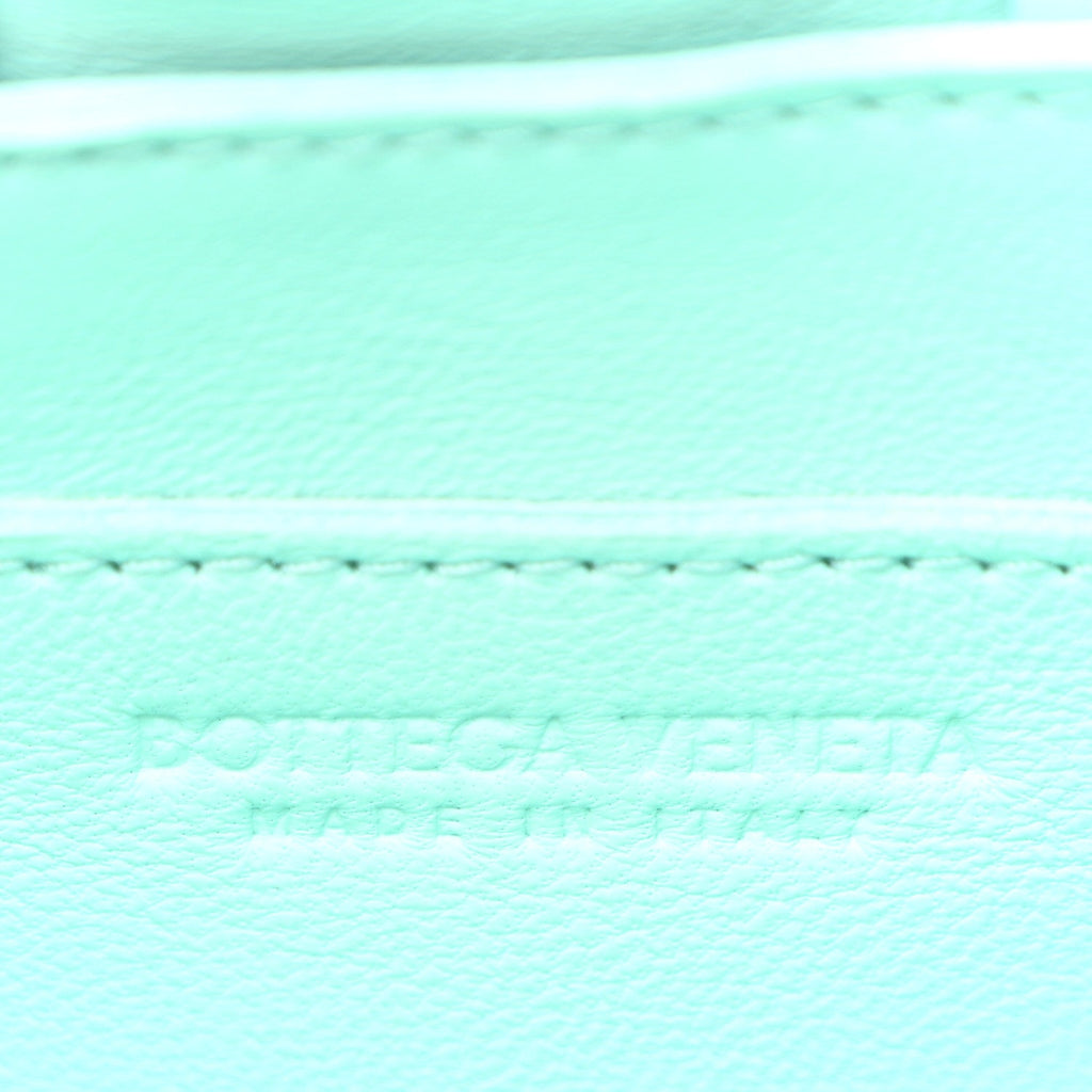 Lambskin Maxi Intrecciato Small Cassette Crossbody Bag  Celadon