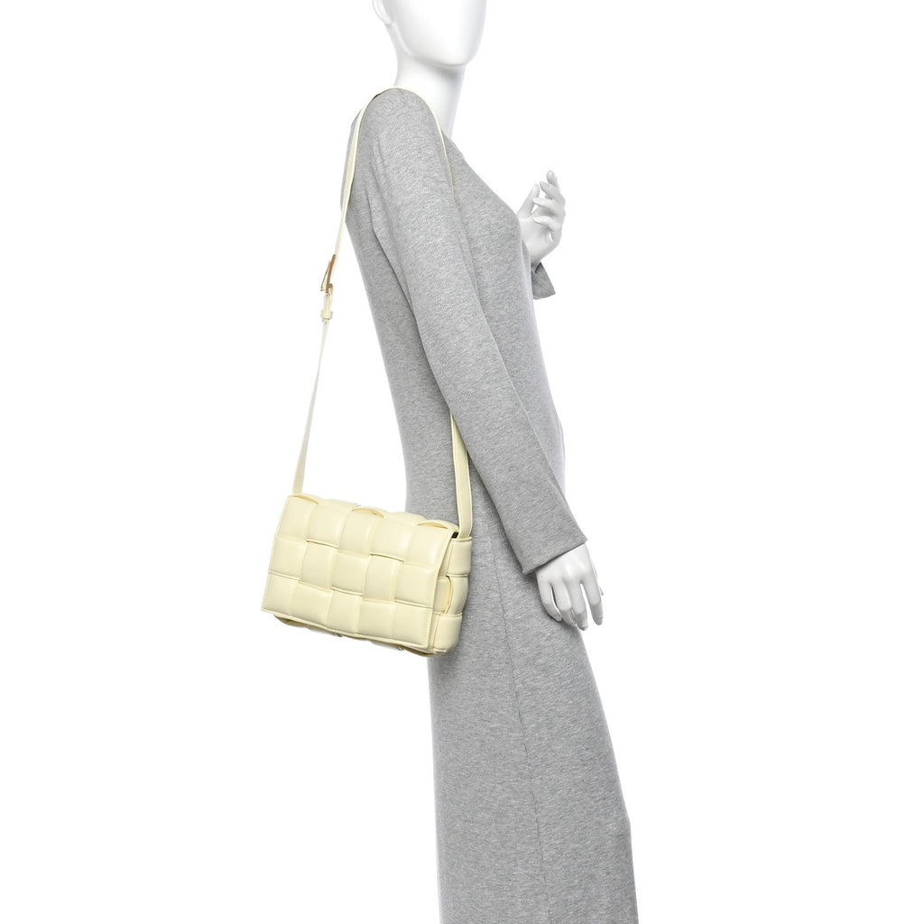 Nappa Maxi Intrecciato Padded Cassette Crossbody Bag Zest