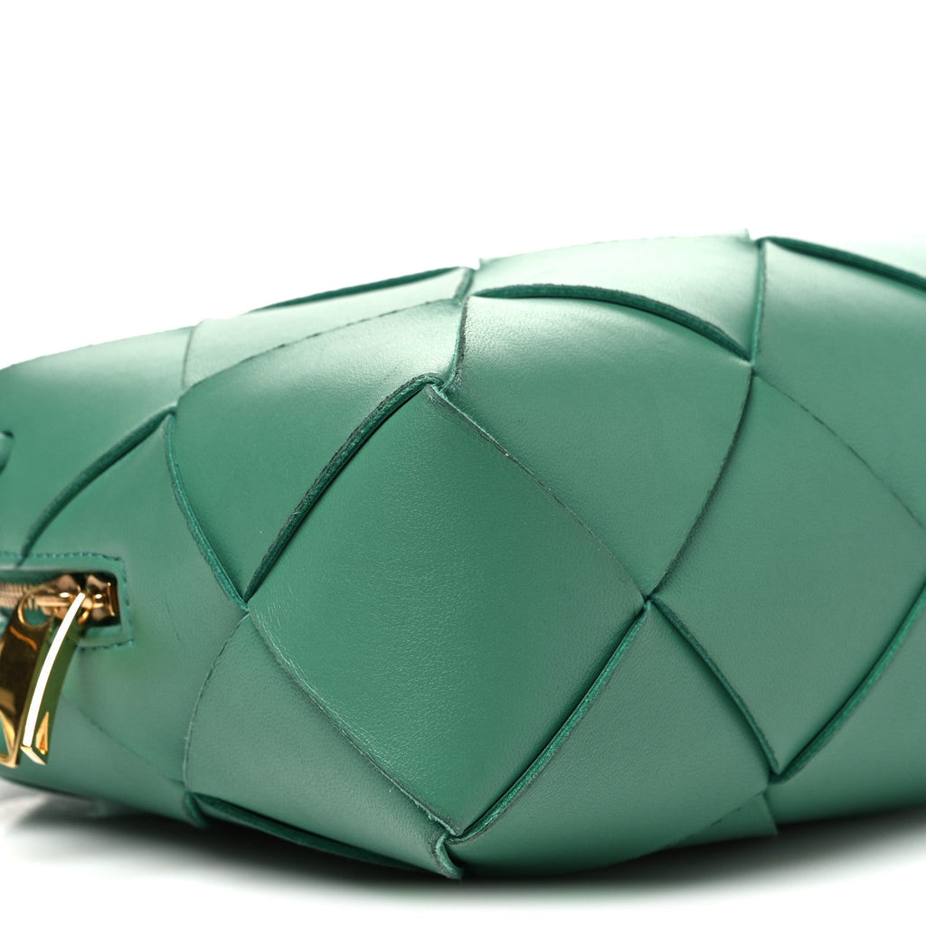 Lambskin Maxi Intrecciato Small Cassette Camera Bag Mermaid