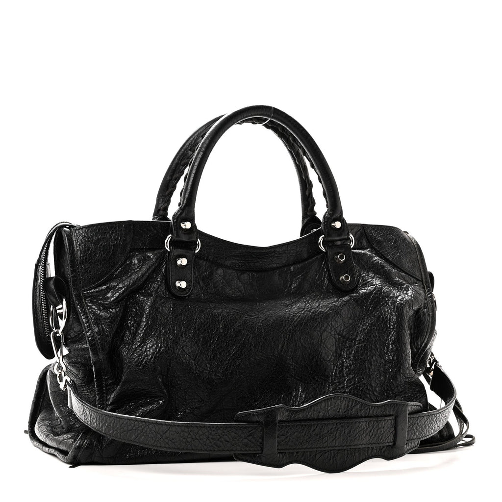 Agneau Classic Silver Hardware City Black