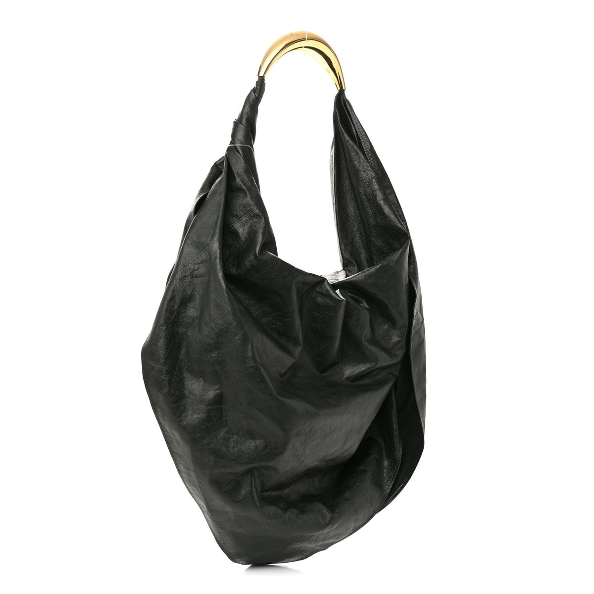 Calfskin Foulard Shoulder Bag Dark Green
