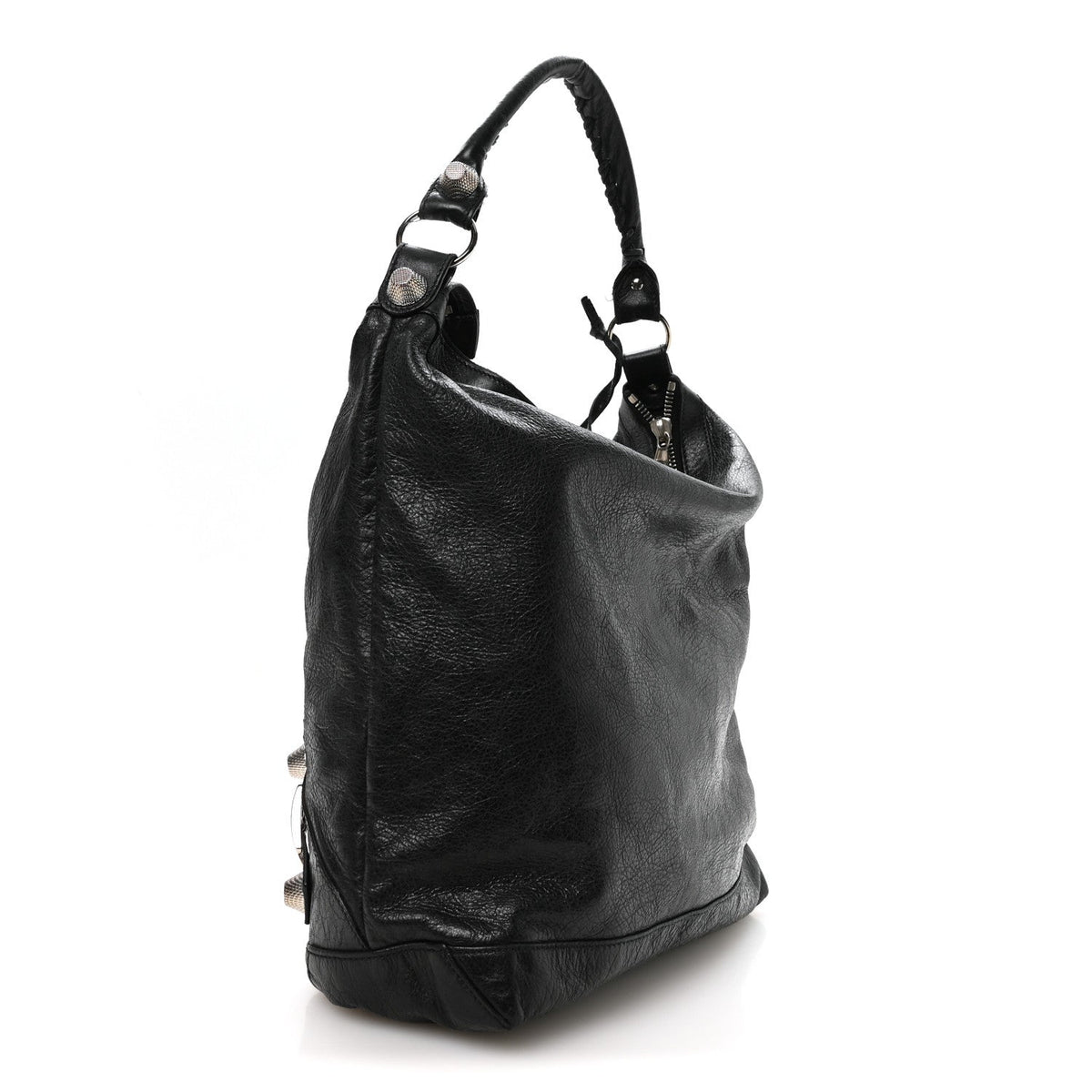 Chevre Giant 21 Silver Hardware Day Hobo Black