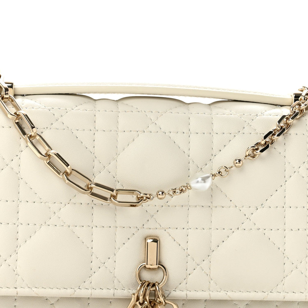 Lambskin Cannage Mini My Dior Bag Latte