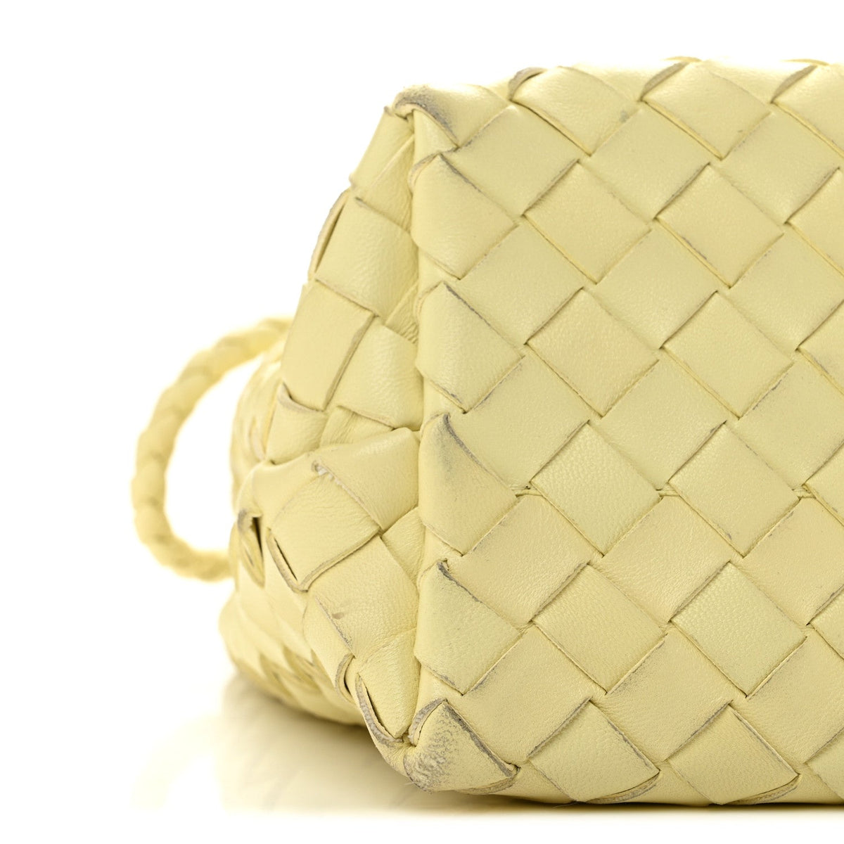 Nappa Intrecciato Small Andiamo Shoulder Bag Chamomile