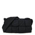 Nylon Intrecciato Padded Tech Cassette Bag Black
