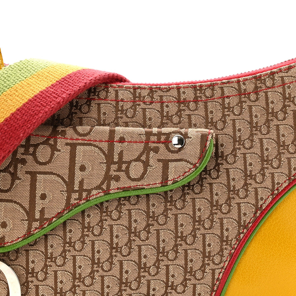 Monogram Rasta Double Saddle Beige Saddle Beige