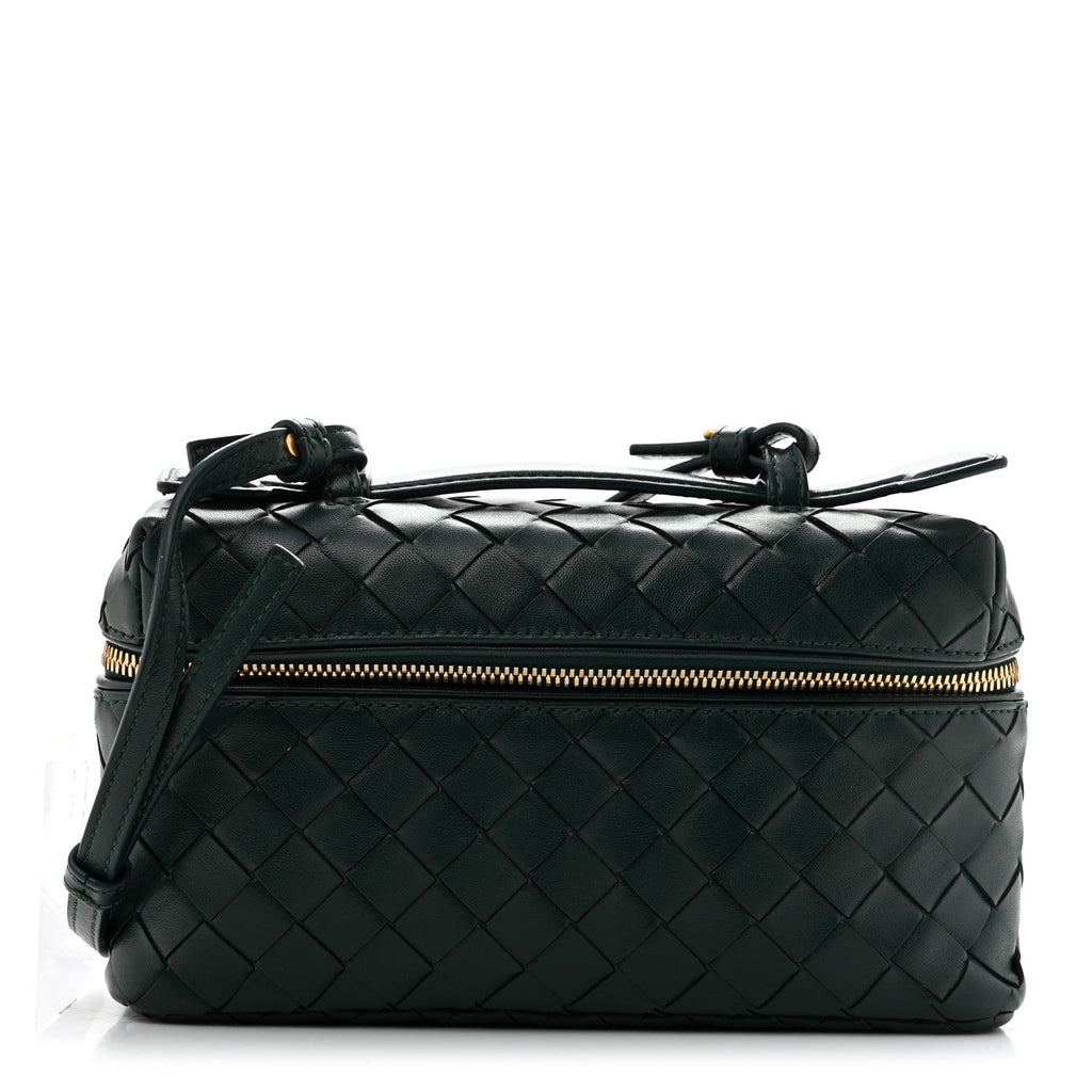 Nappa Intrecciato Bang Bang Vanity Case Emerald Green