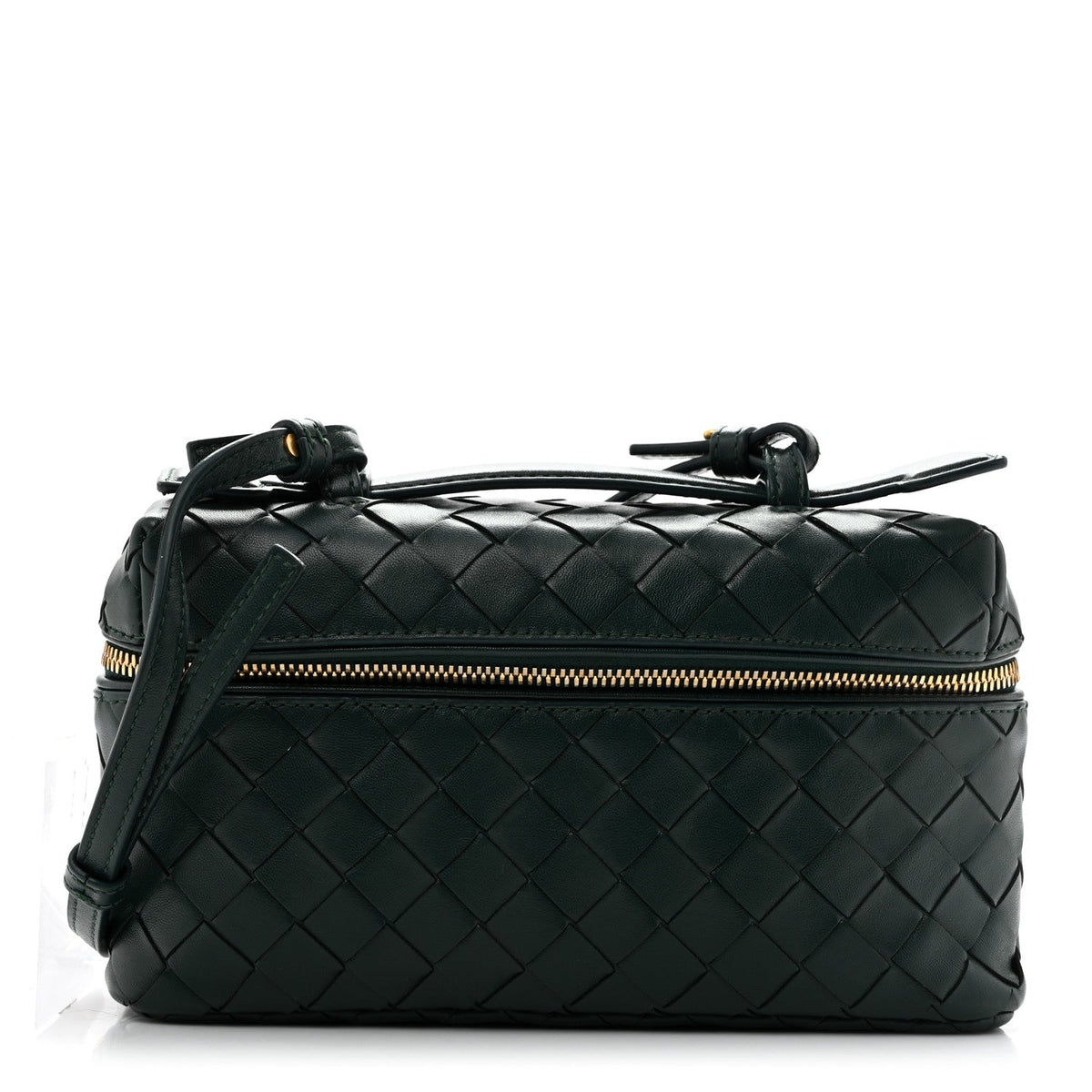 Nappa Intrecciato Bang Bang Vanity Case Emerald Green