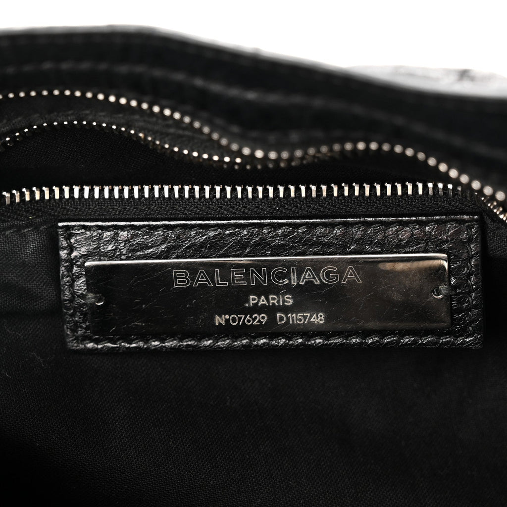 Agneau Classic Silver Hardware City Black