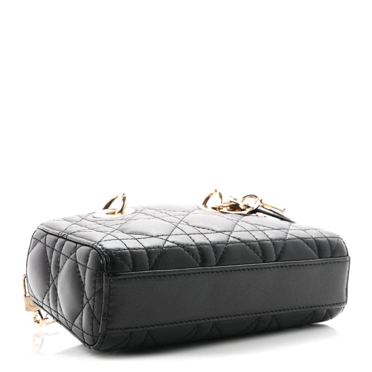 Lambskin Cannage Micro Lady D-Joy Black