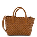 Nappa Intrecciato Mini Cabat Caramel